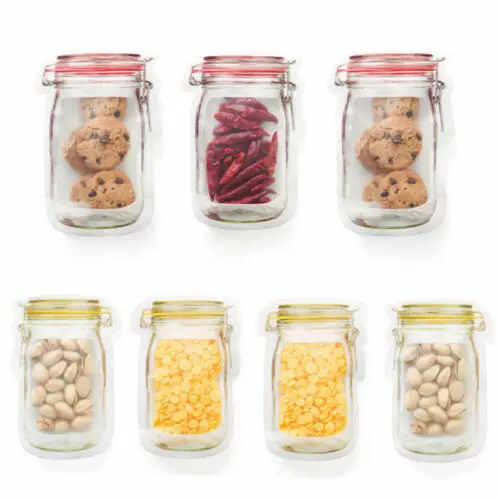 Home Storage Kitchen Fresh Self-sealing Bag Reusable Silicone Food Freezer Versatile Container | Дом и сад
