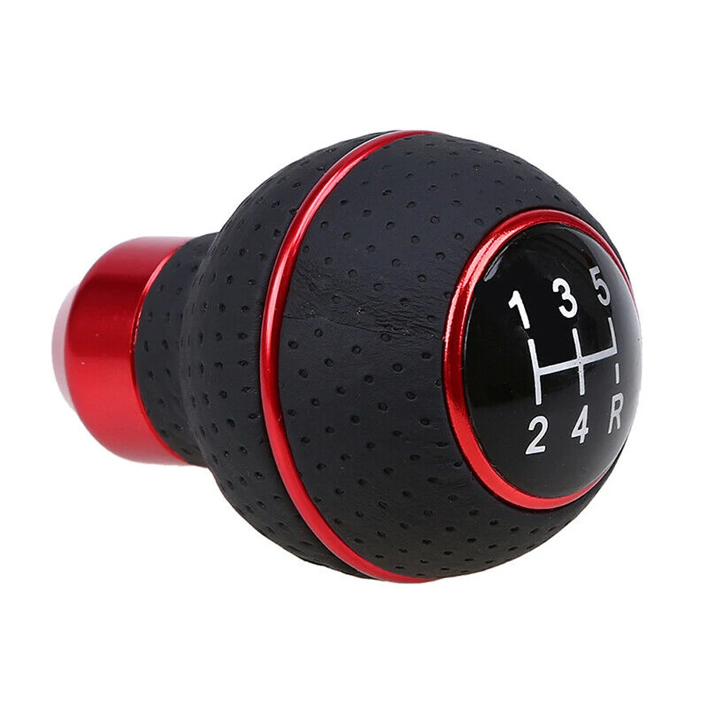 5 Скорость Кожаный Автомобильный брелок ручной Шестерни рукоятка рычага