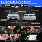 20 шт., Автомобильные светодиодные лампы T10 COB, 6000 К, W5W 168