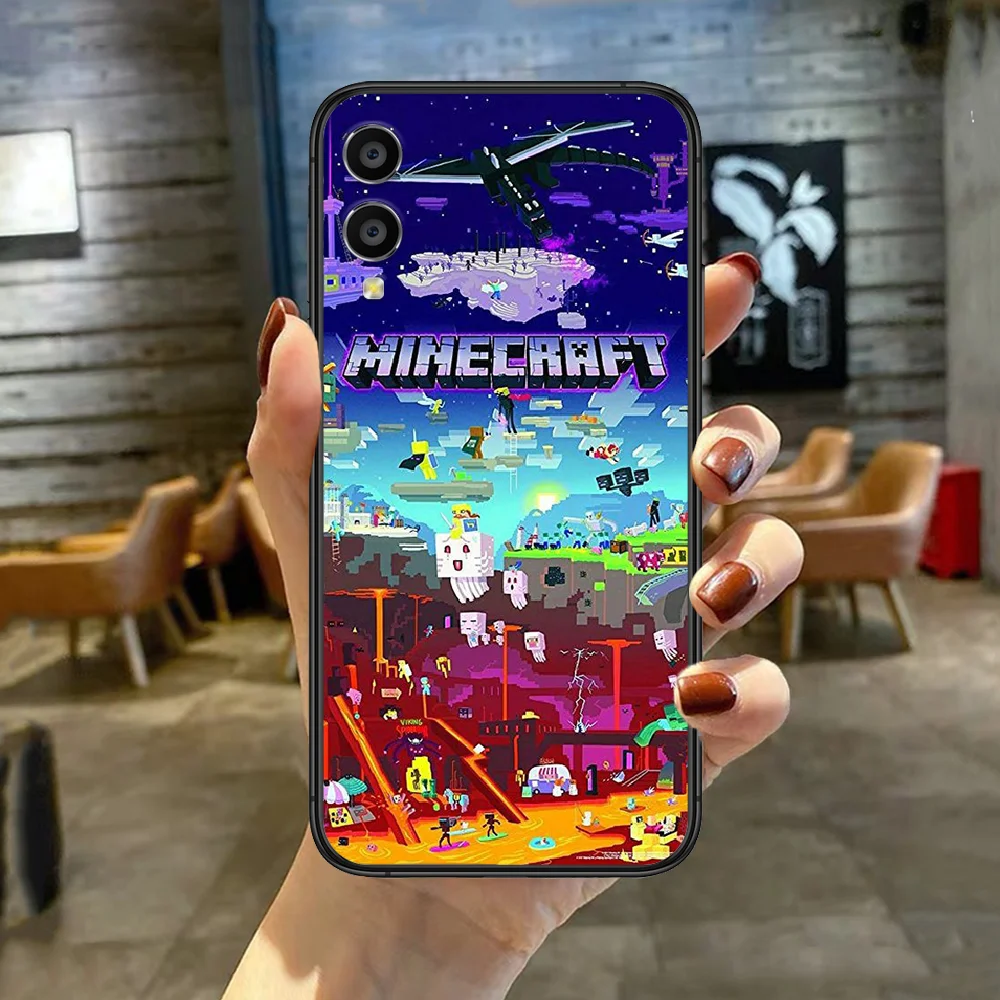 

Mini world Game Phone Case For HUAWEI Honor Nova 5 7 8 9 10 20 30 A C T I X Lite Pro black Shell Soft Bumper Pretty Waterproof