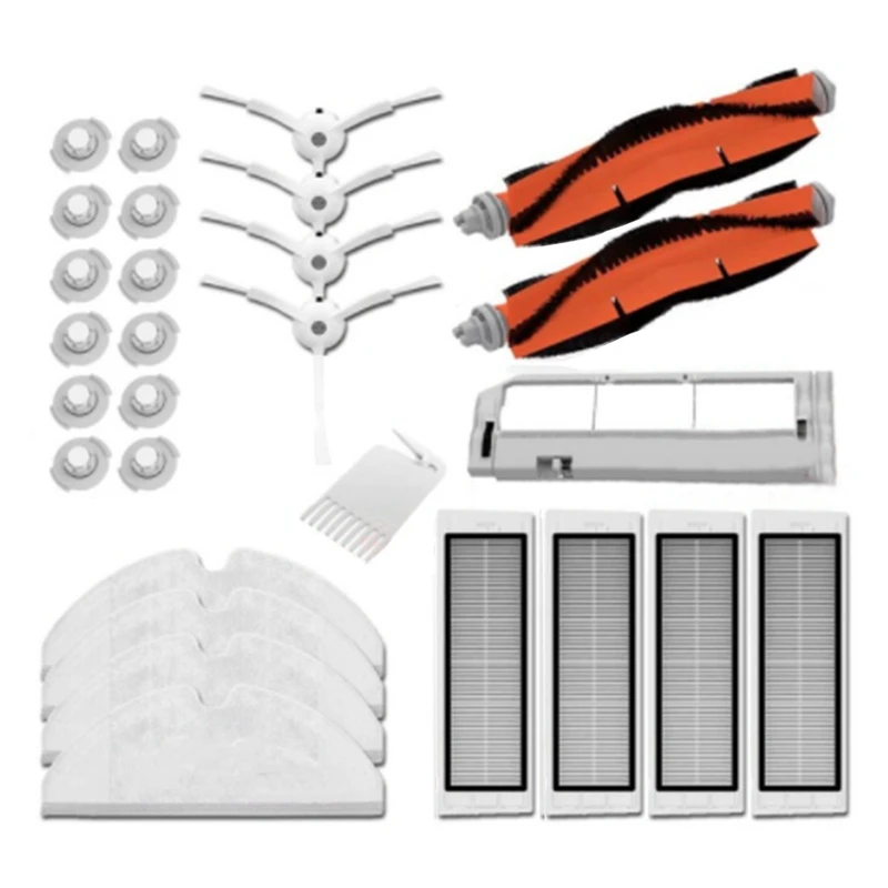 

Тряпки для швабры, фильтр для влажной уборки, боковая щетка, рулонная щетка, подходит для Xiaomi 1S Roborock Robot S50 S51, запасные части для очистителя