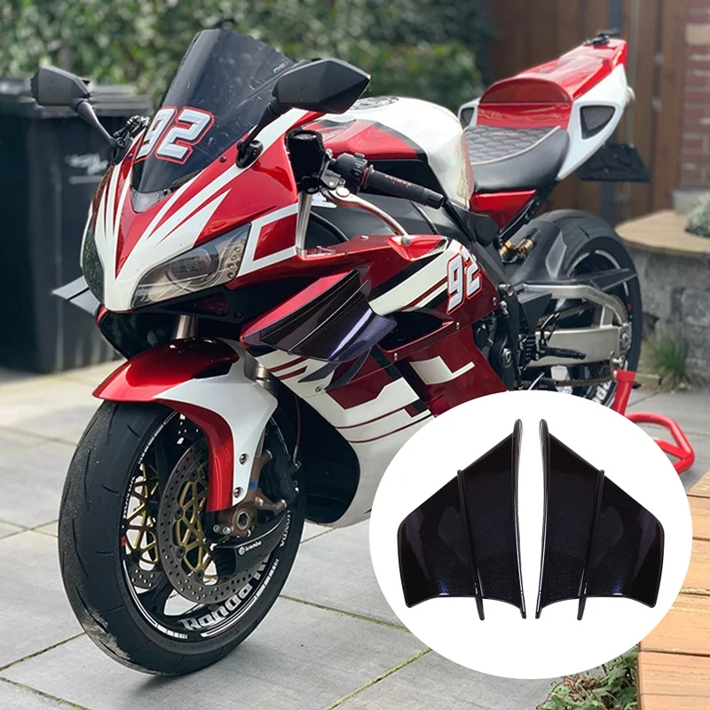 

Motorcycle Winglet Aerodynamic Wing Kit Spoiler Fairing for S1000RR KAWASAKI Ninja H2 H2R Yamaha R25 Scooter