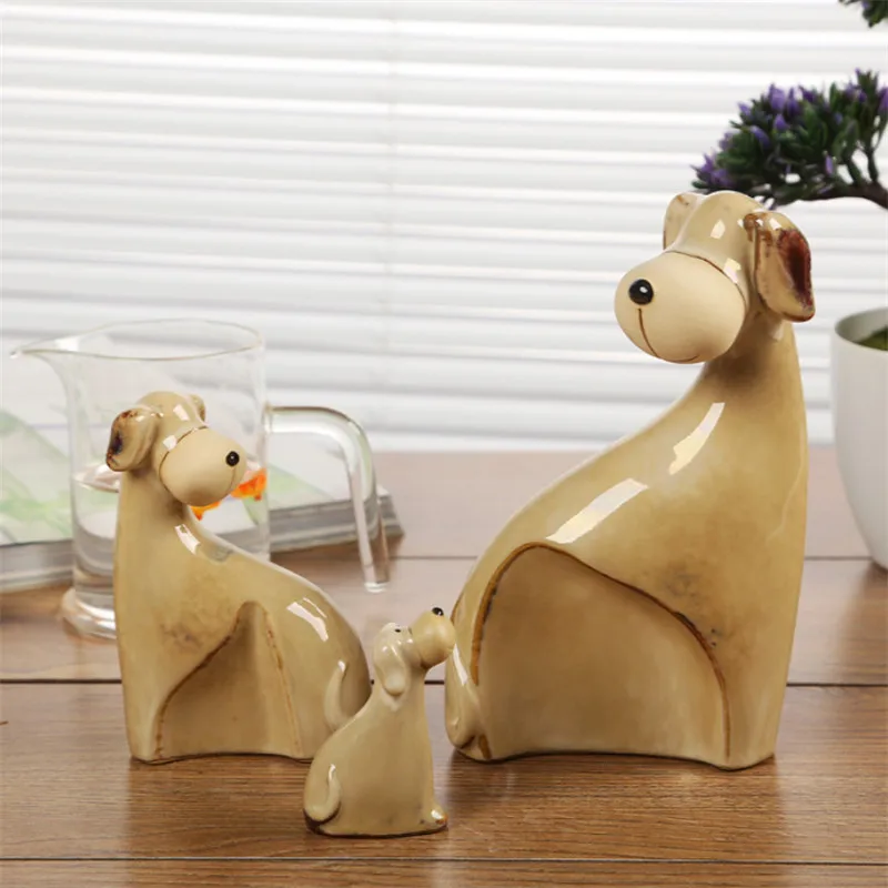 3 шт./компл. креативные керамические поделки для собак украшение дома животные