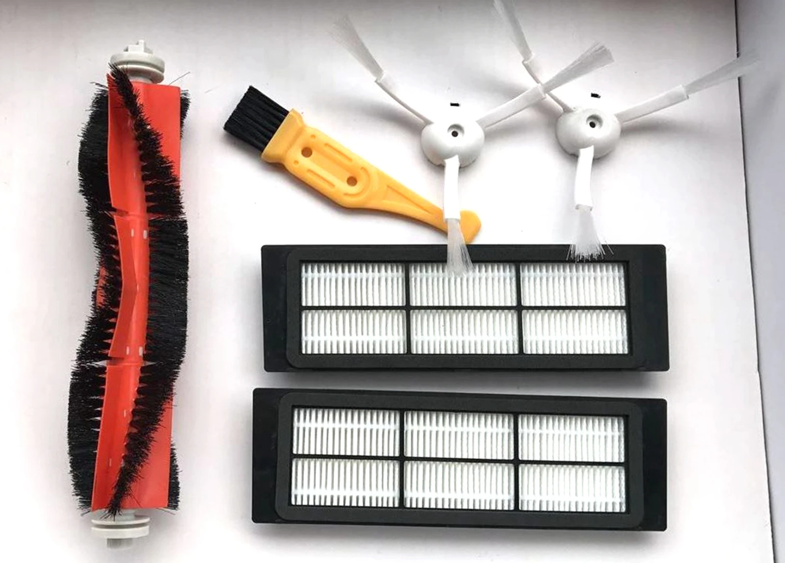 

2x Washing HEPA Filter+1x Main Brush+2x Side Brush+1x Cleaning Brush for Mijia Robot Vacuum Cleaner Robot 2 Gen Spare Parts