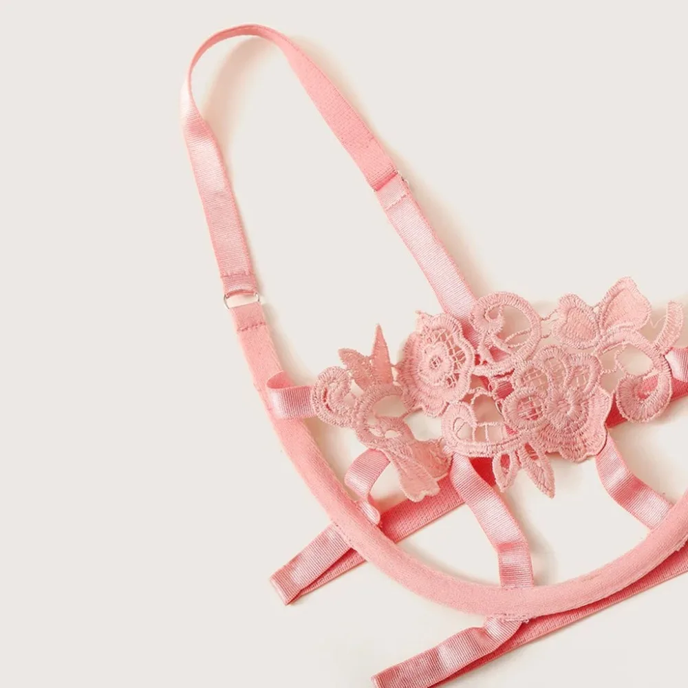 Эротическое белье, сексуальное белье в стиле babydoll, женское кружевное белье с цветами, Lenceria Mujer, бюстгальтер с дырочками, трусы, Сексуальное нижнее Белье для сна