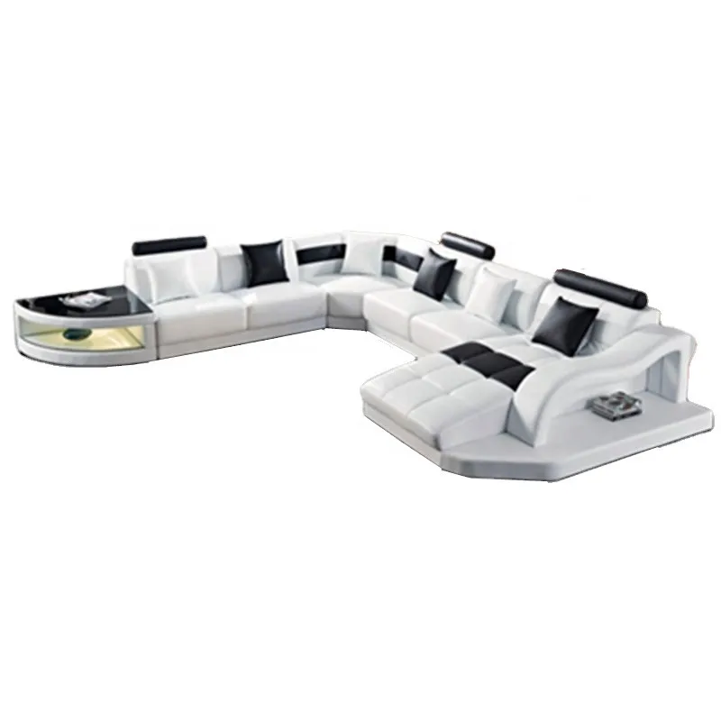 Современный Роскошный многофункциональный мебель для спальни белый двуспальная