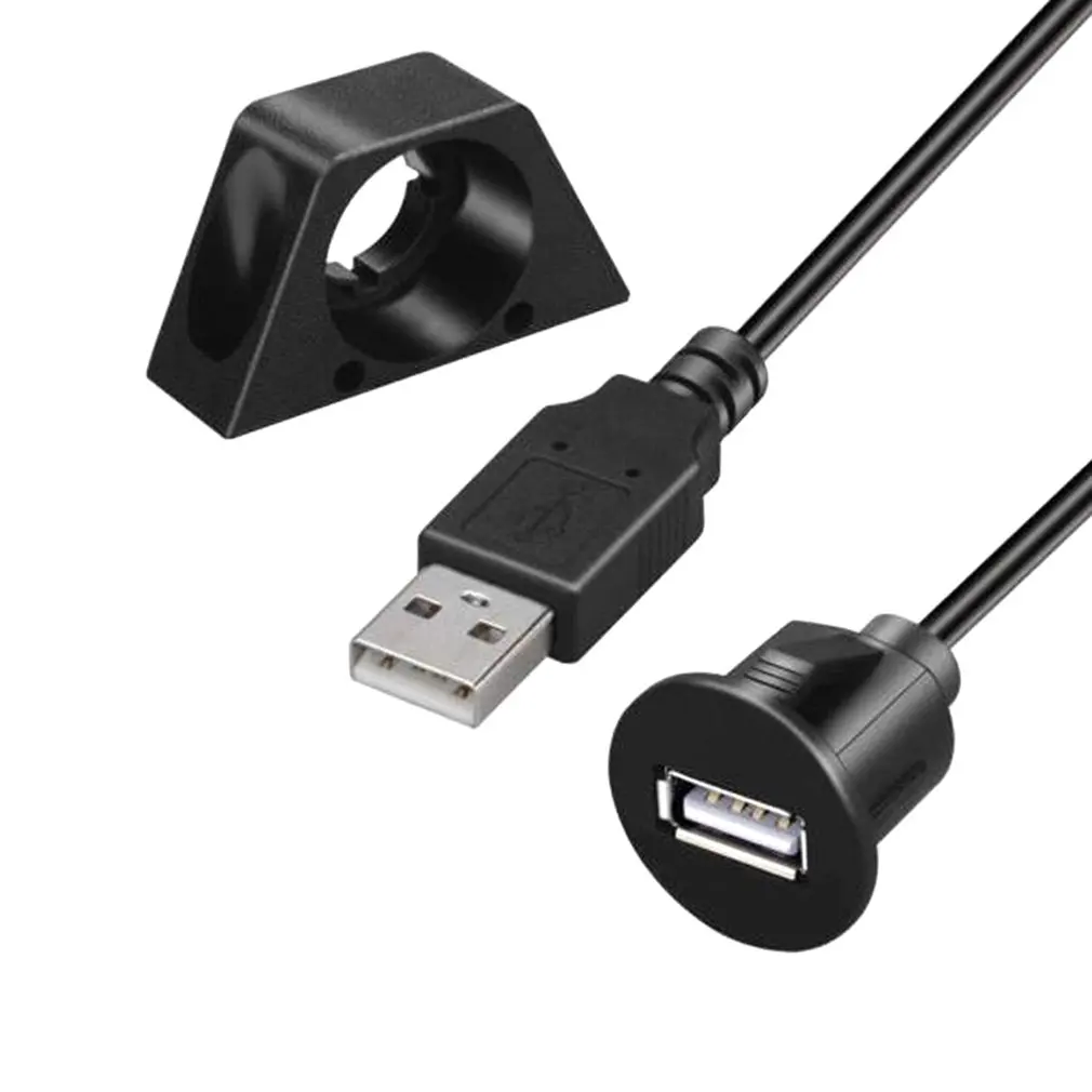1 м Автомобильная приборная панель крепление USB 2,0 гнездо «Папа-мама» Панель удлинитель