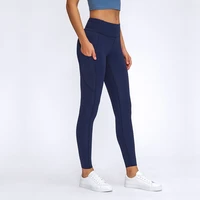 women yoga leggings full length with side pockets high waisted buttery soft yoga pant gym clothes women