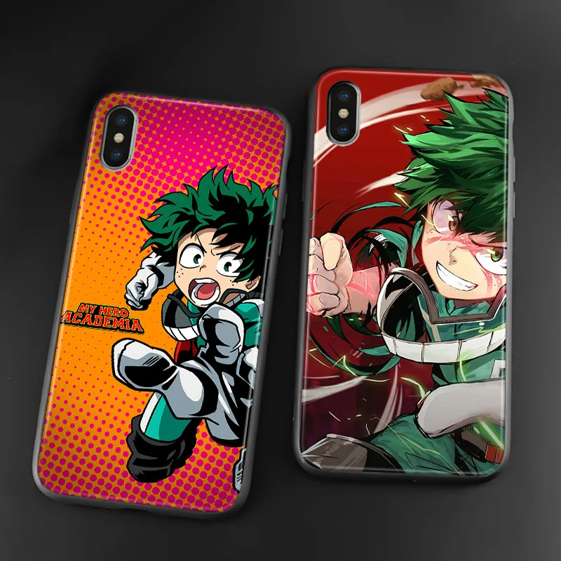 Мягкий силиконовый чехол для телефона Deku Izuku Midoriya My Hero Академия iPhone SE 6 6s 7 8 Plus X XR XS