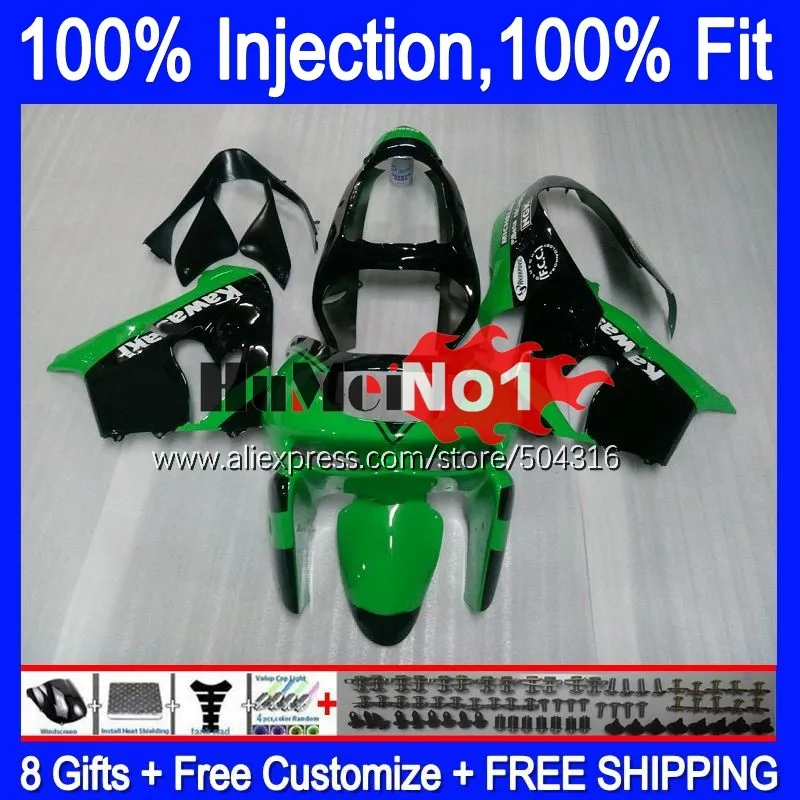 

Инжекционный корпус для KAWASAKI NINJA ZX 9R 900CC 9 R 83MC.4 ZX-9R ZX9R 98 99 00 01 ZX9 R 1998 1999 2000 2001, обтекатель, фабрика, зеленый