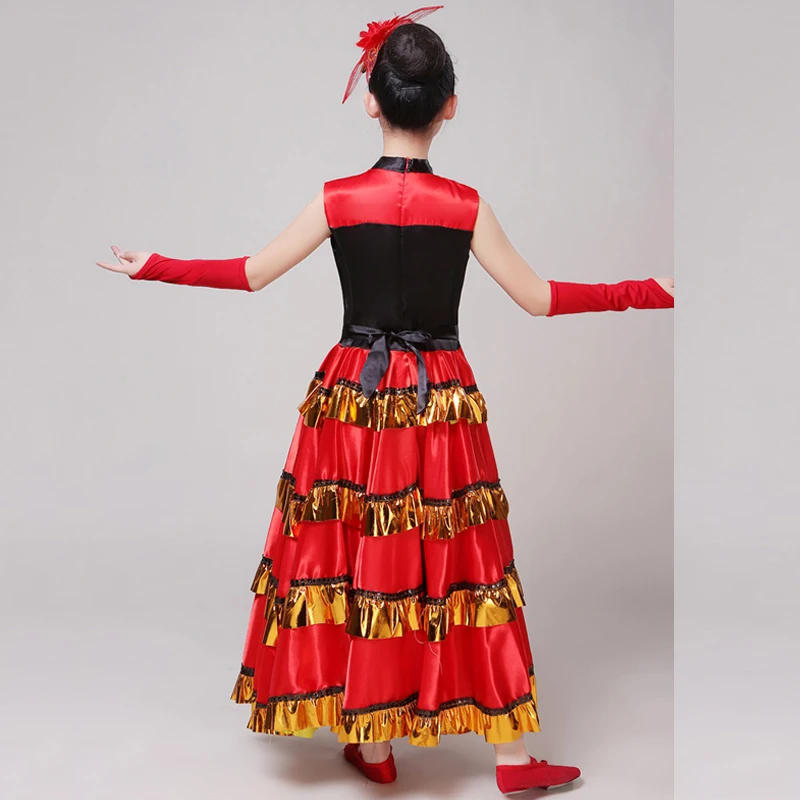 Новинка Платье Фламенко для девочек испанская детская одежда Бальные платья
