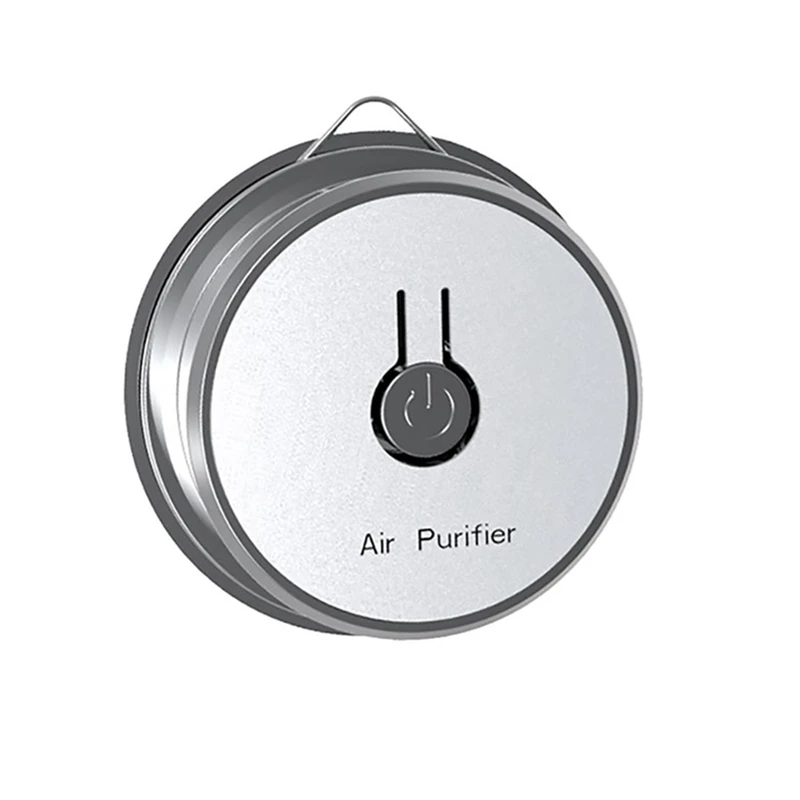 

2Pcs Air Purifier Personal Wearable Portable 130 Million Negative Ion 230MAh Battery Hanging Neck Portable Car Purifier