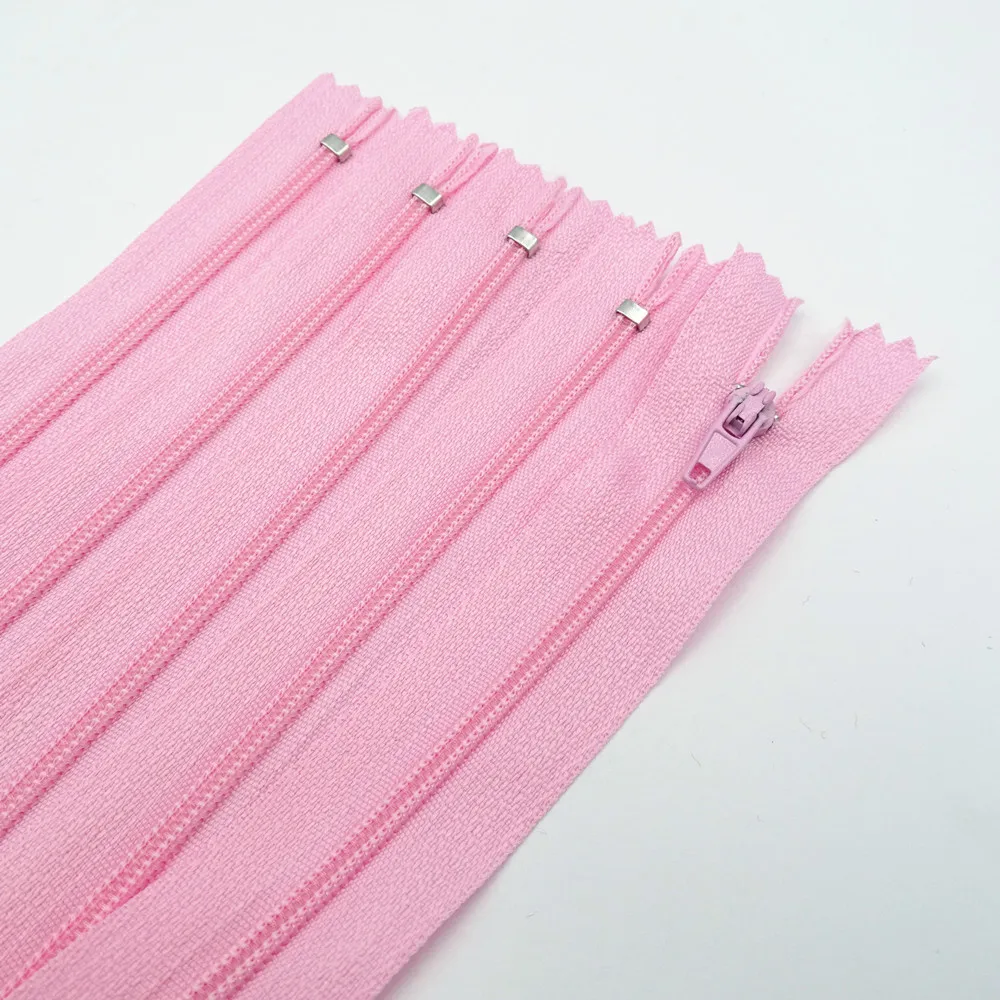 

50Pcs 3# (18 Inches) 45 CM 20 Color Closed Nylon Coil Zipper Closed Pocket For Quilt Cover Tent Pillowcase Clothing