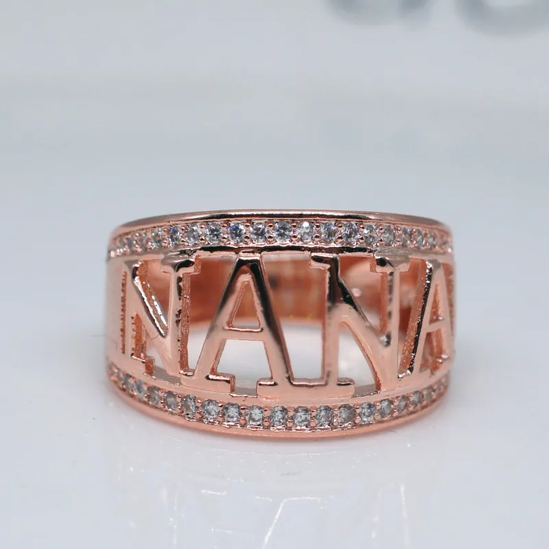 Европейский Лидер продаж серебряное кольцо с надписью Nano для женщин кольца