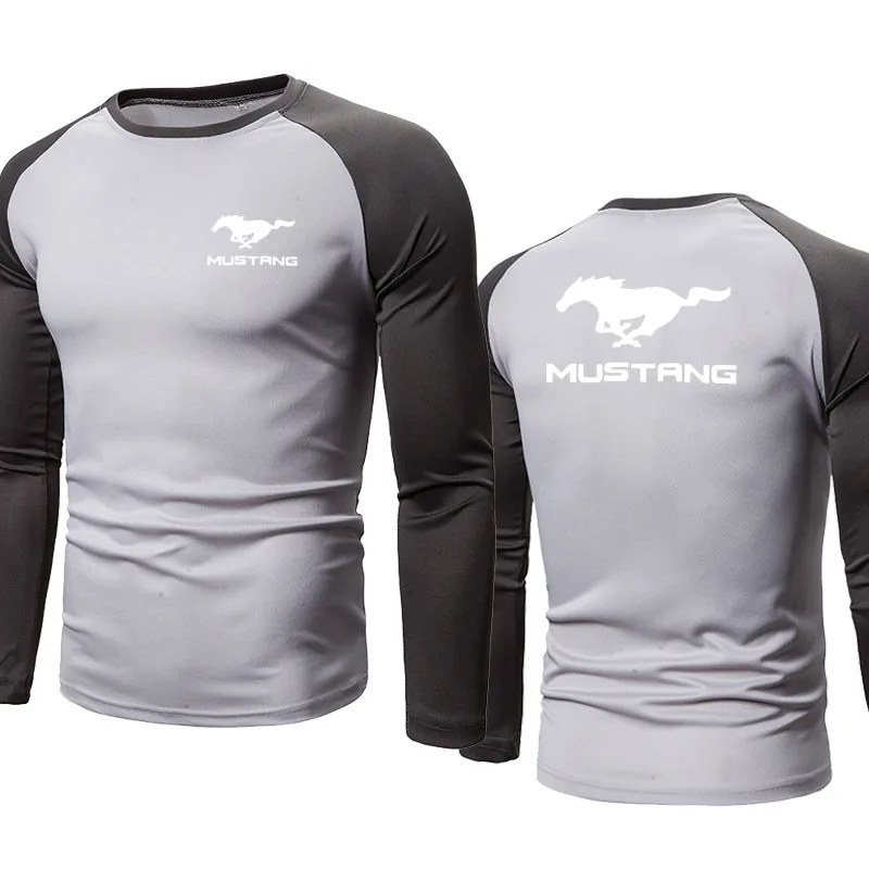 

Spring Autumn Men's Sweatshirt Mustang Car Logo Printing Fashion Casual Men's pullover High Quality Cotton Men's hoodie