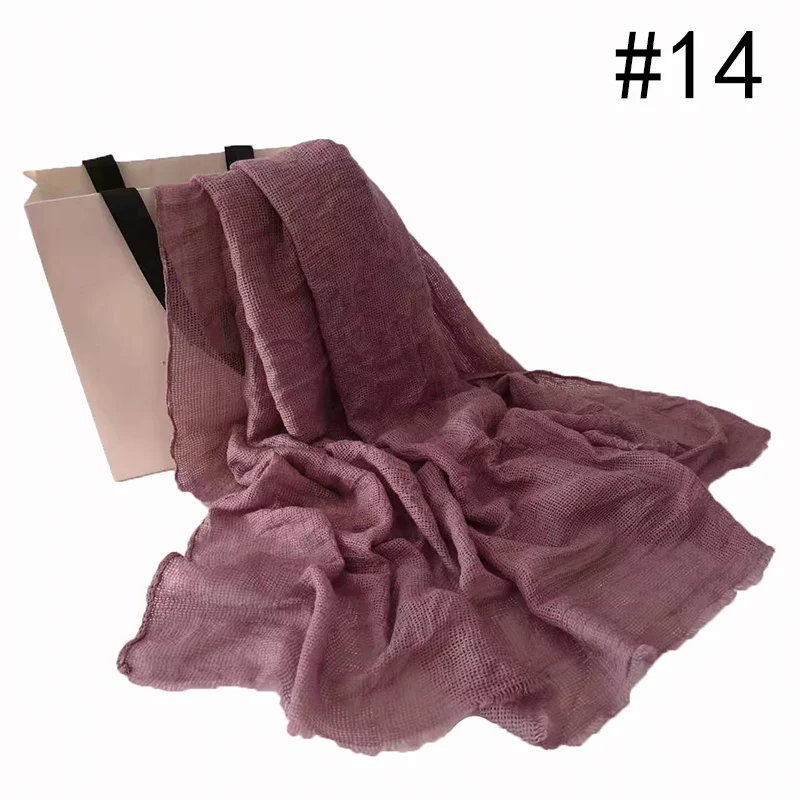 Number 14 color Fashion new bandana viscose shawls winter warm scarf solid fringe shawl muslim hijab women scarf wraps fast shipping 10pcs\lot - Цвет: Number 14 color