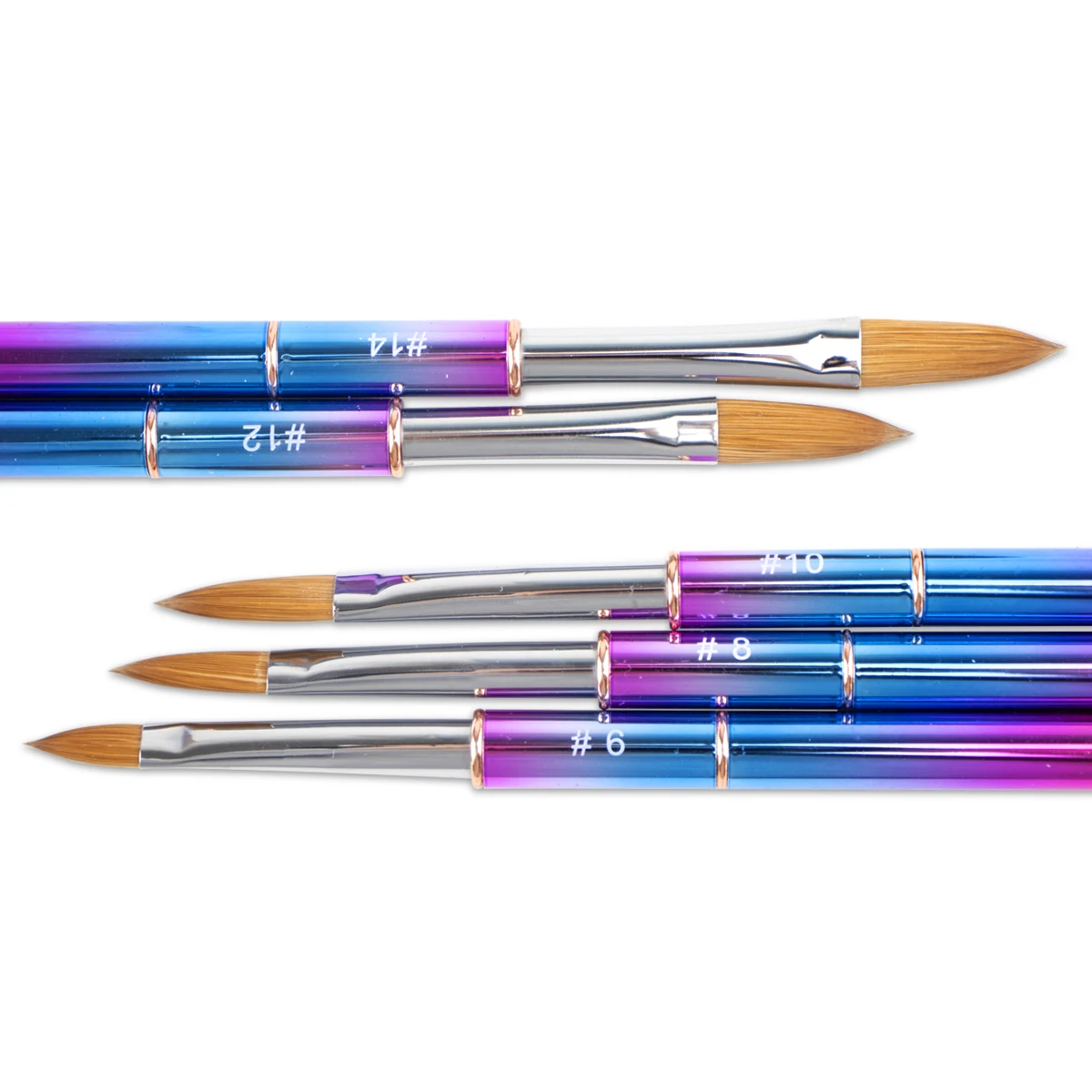 

Professional Manicure 1 Piece Handle 30% Kolinsky Acrylic Nail Art Painting Drawing Brushes Tools For Salon Home Use