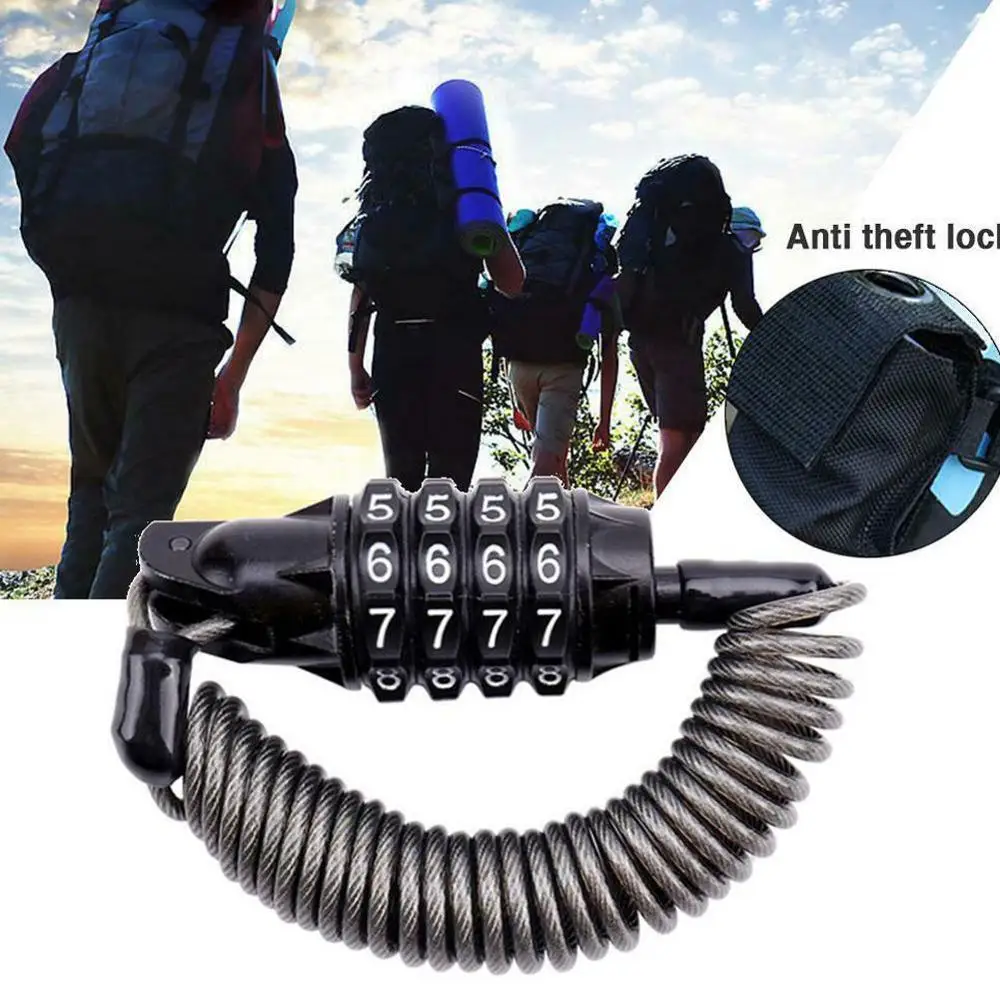 Мини Портативный Весна Анти кражи велосипедный кодовый замок 3 знака после