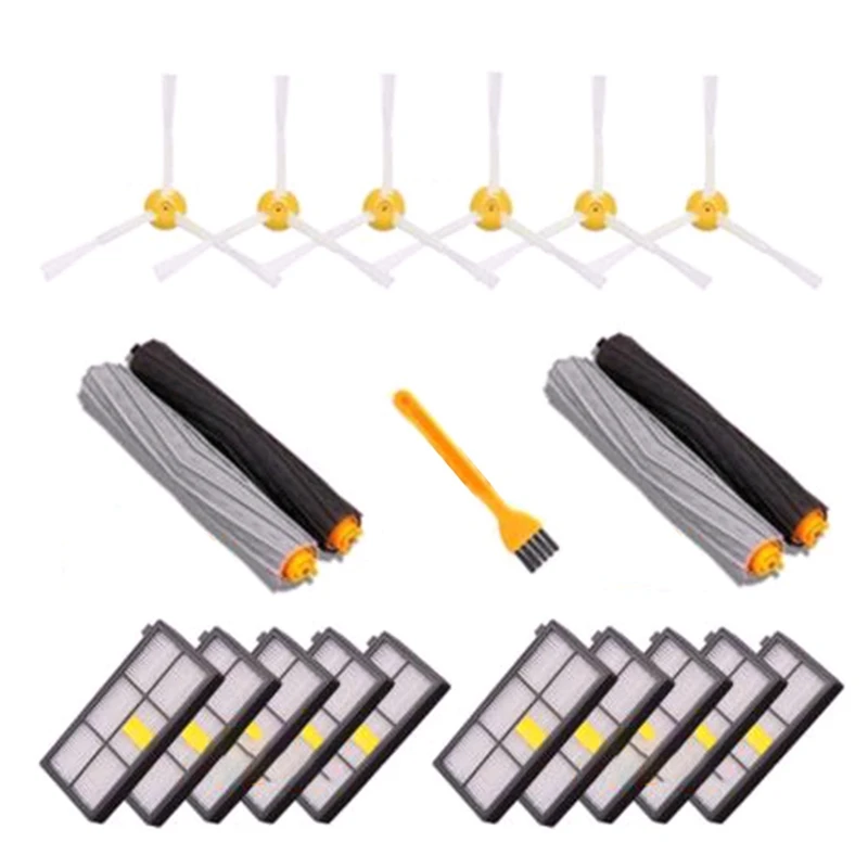 

Робот для уборки аксессуары HEPA фильтры для IRobot Roomba 800 900 серии 870 880 980 замены Запчасти запасная зубная щетка комплект