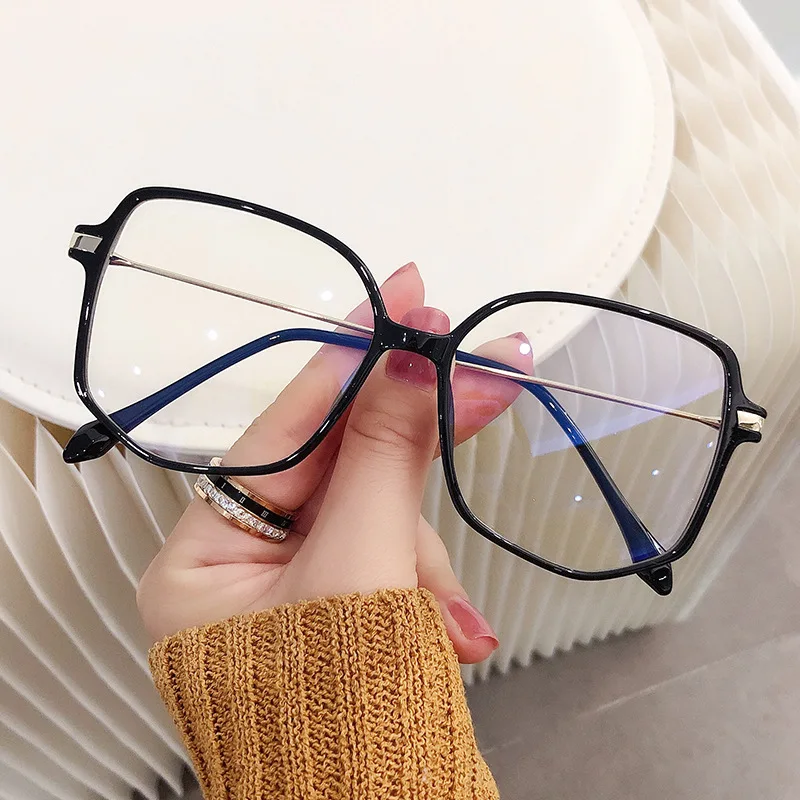 

Trends Oversized Anti Blue Light Glasses Women's Computer Glasses Decorative Eyewear Frame Female