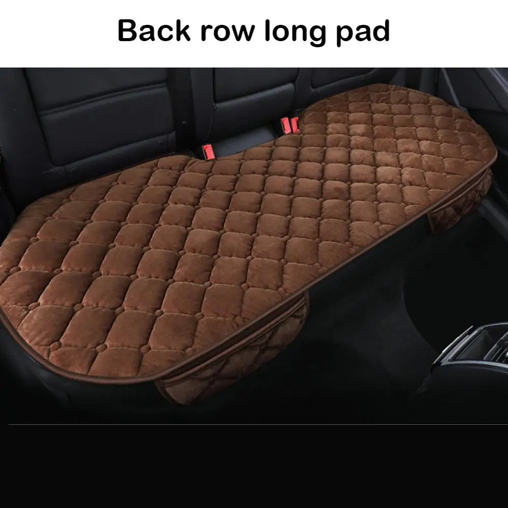 

Furry car seat cushion without backrest three-piece single-piece seat cushion skid-proof and warm short fluffy chair cushion