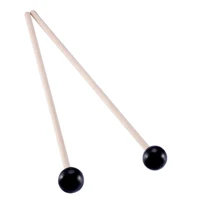 1 pair beaters accessories instrument sticks home professional 380mm rubber head parts tool marimba mallet xylophone