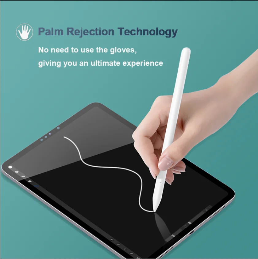 Стилус для Apple iPad Pencil с чувствительностью к откидному наклону Pro 11 12 9 2020 2018 Air 3rd/6th