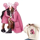 Модные патчи для одежды с теплопередачей DIY для мамы и малыша, для переноса утюгом Термальность наклейки женская детская одежда патч S4T-90