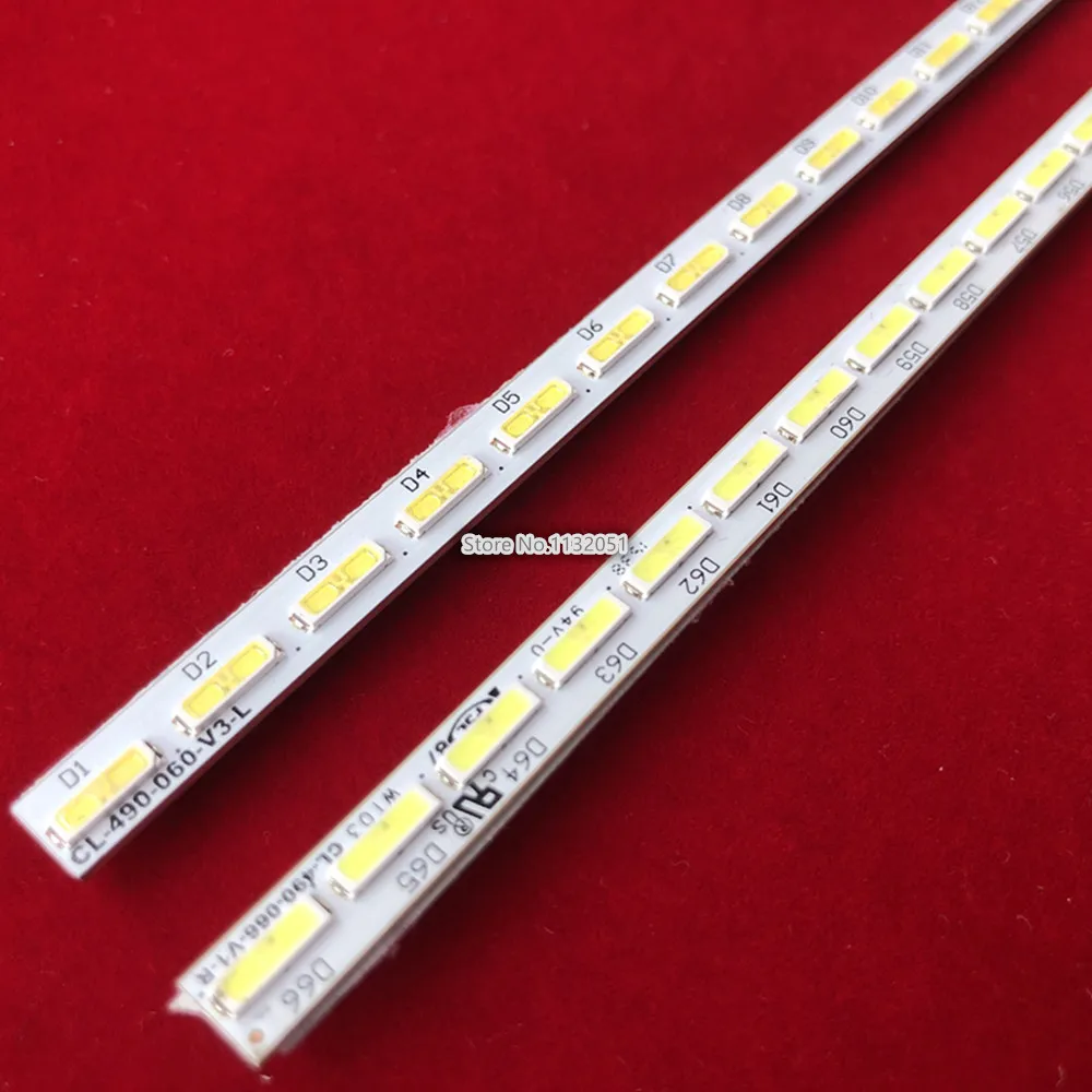 

LED Backlight strip For Ph ilips 49"TV 49pus7101 LK 10024664-A0 11800820-A0 CL-490-066-V1-R/L 11800819-A0 TPT490U2-EQLSHA.G