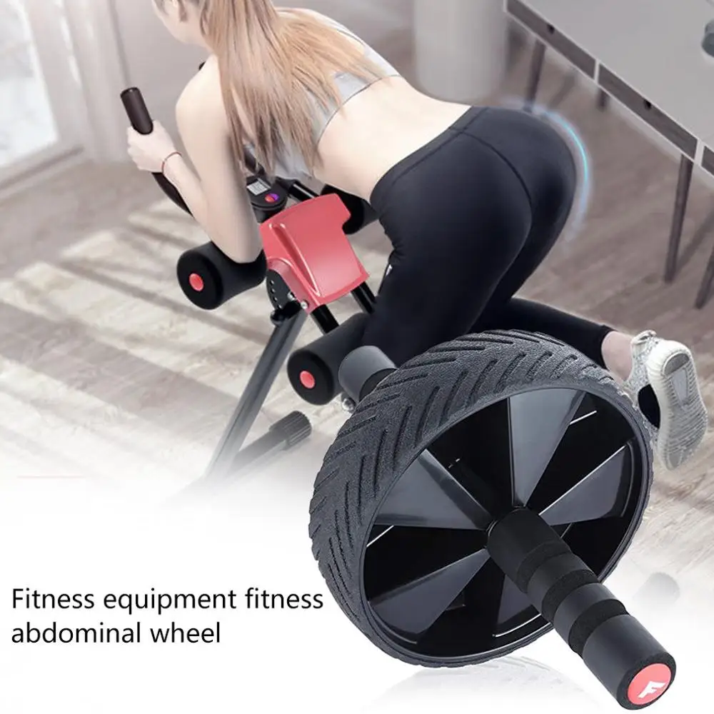Ab Wheel Roller Coaster Workout Exercise Machine Abdominal Muscle Hip Trainer Fitness Equipment for Home Gym Body Building