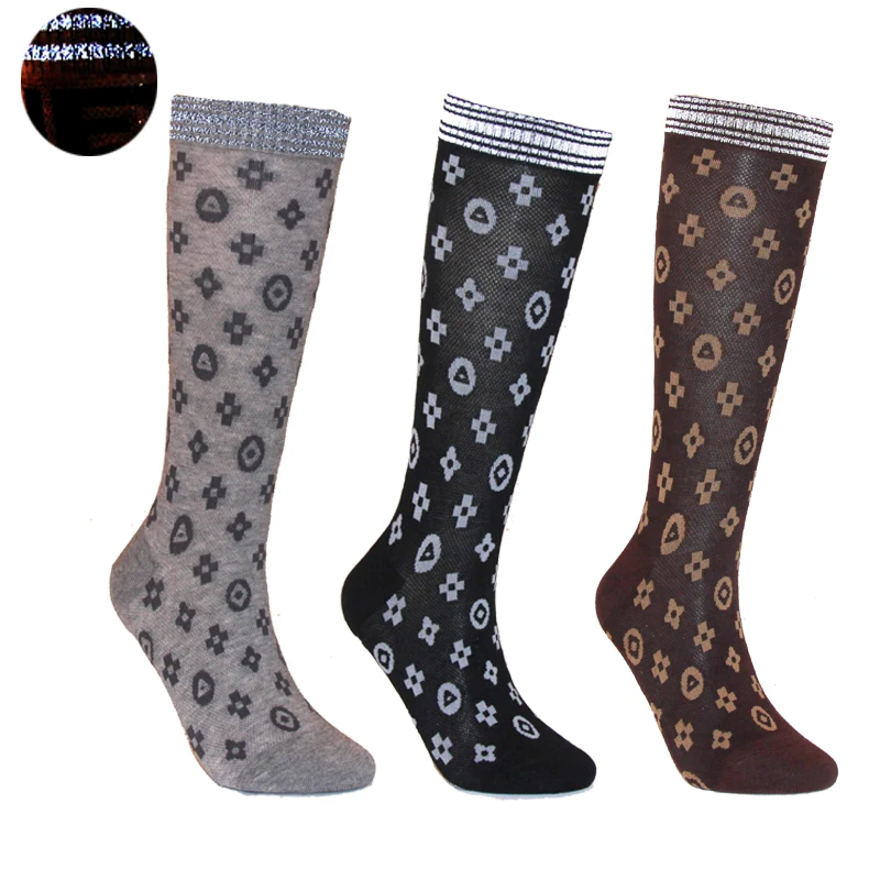 Носки Женские Светоотражающие средней длины модные спортивные пикантные с