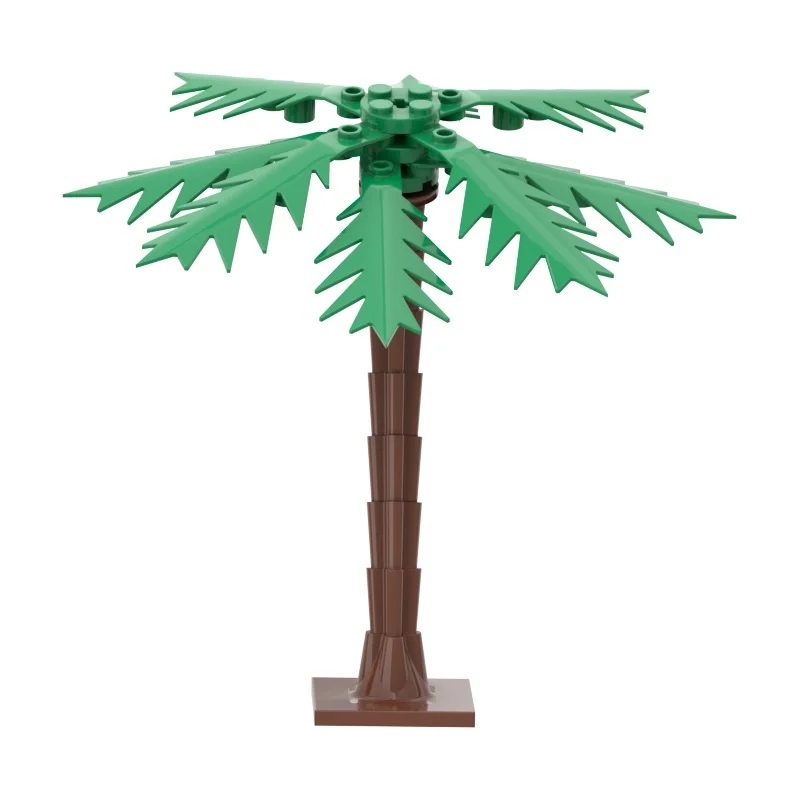 Строительные блоки для детей [MOC Hub] цветы в горшках парк деревьев - Цена: 126.4