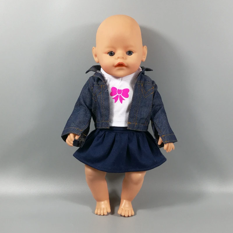 Кукольная одежда 4 стиля 3 предмета платье пальто рубашка наряды для 18 дюймов