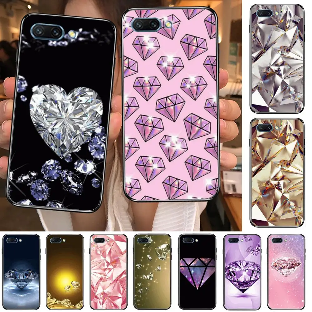 

Golden sparkling diamond style clear Phone Case For Huawei Honor 10 9 8 7 N Pro Lite A C RU Black Etui Coque Hoesjes comic fas