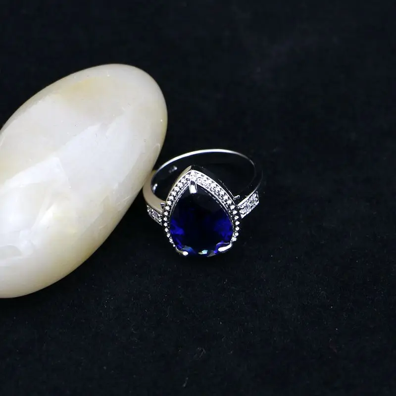 Комплект из колье серёг и кольца серебра 925 пробы|Ювелирные наборы| |