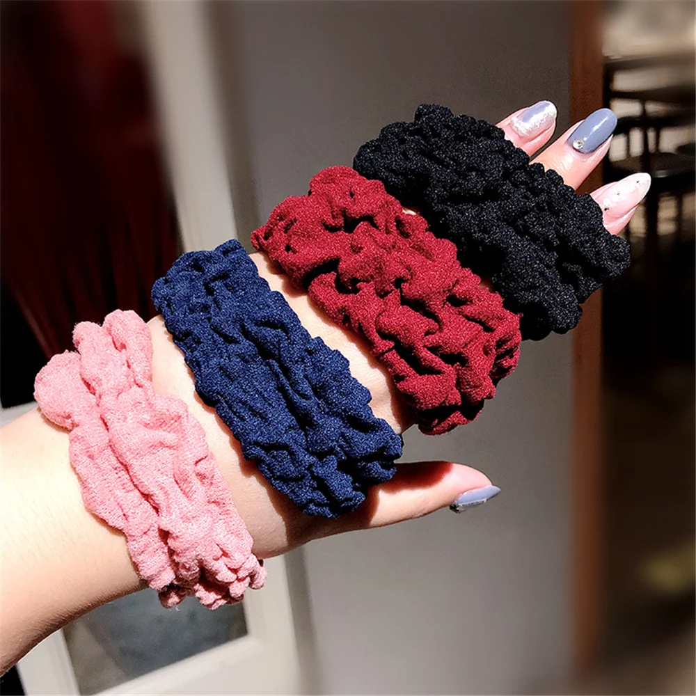 Прочные утолщенные резинки для волос высокое качество эластичные разноцветные