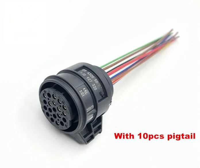 Разъем коробки передач 02E 6 скоростей DSG корпус клапана 20 контактный разъем с 10 или