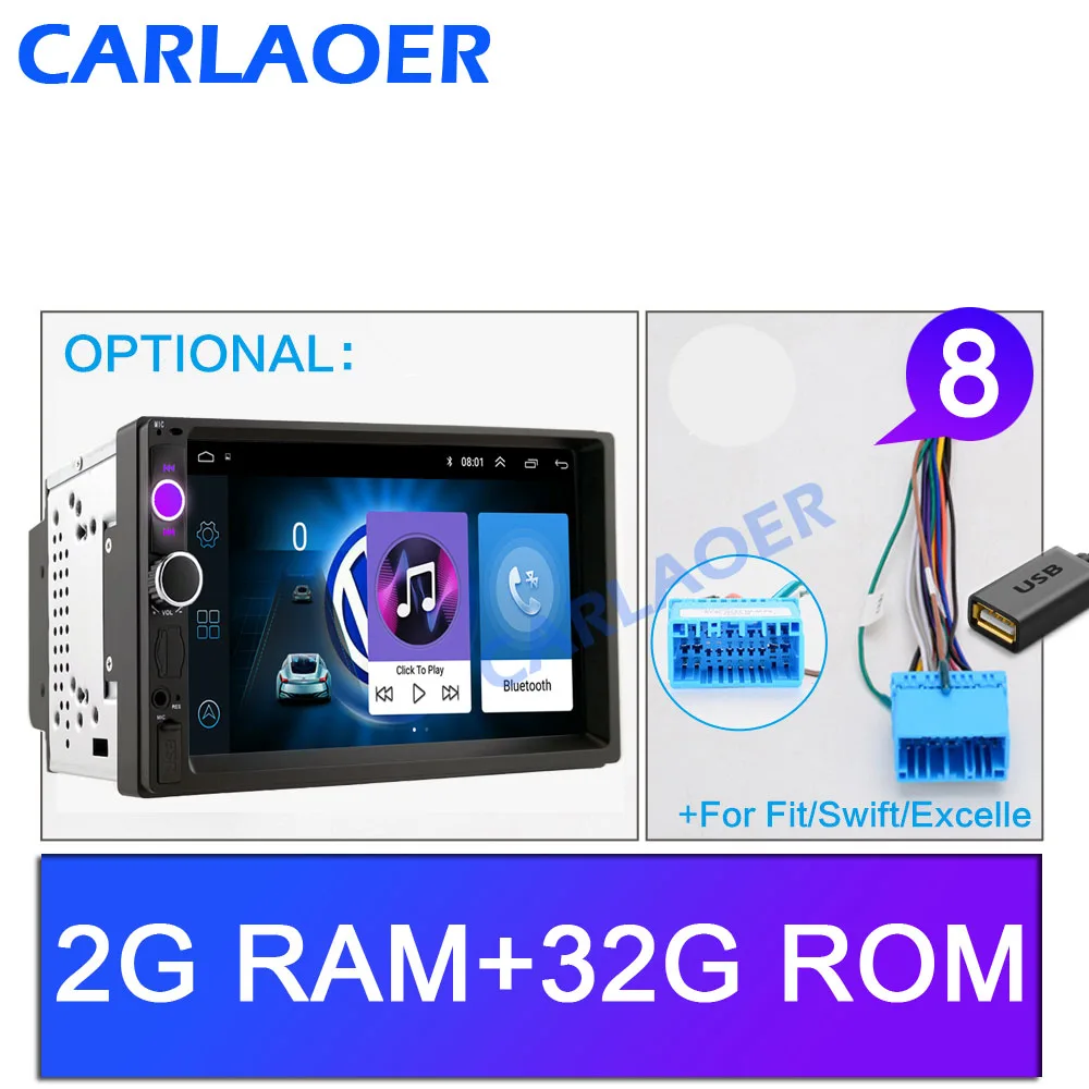 2G ram 2Din Android радио 2 din Авторадио мультимедийный плеер Авто аудио стерео для Volkswagen Nissan hyundai Kia toyata lada Ford