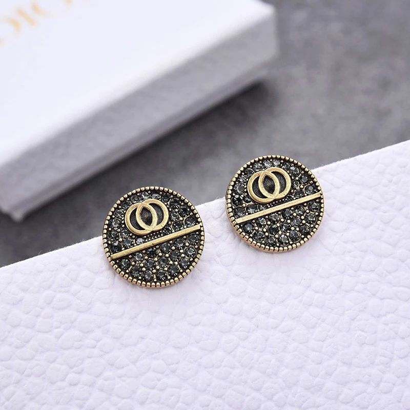 Оригинальные дизайнерские брендовые G Home винтажные элегантные серьги роскошные