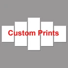 Прямая поставка, 5 панелей, индивидуальные картины с HD-печатью, сделанные на заказ холст, картины, рамка, модульный постер, Современное украшение для дома