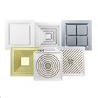 Алюминиевый сплав пластик АБС 30  30 см квадратная причудливая боковая стенка потолочное вентиляционное отверстие вентилятора решетка жалюзи крышка