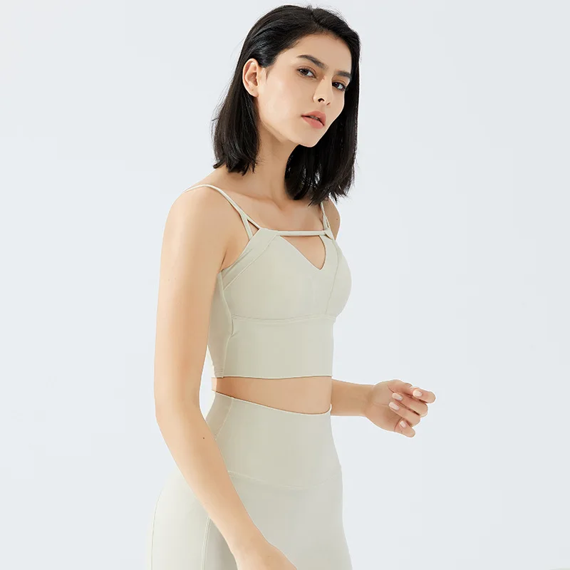 Бюстгальтер для йоги с эффектом пуш-ап и открытой спиной хорошее качество