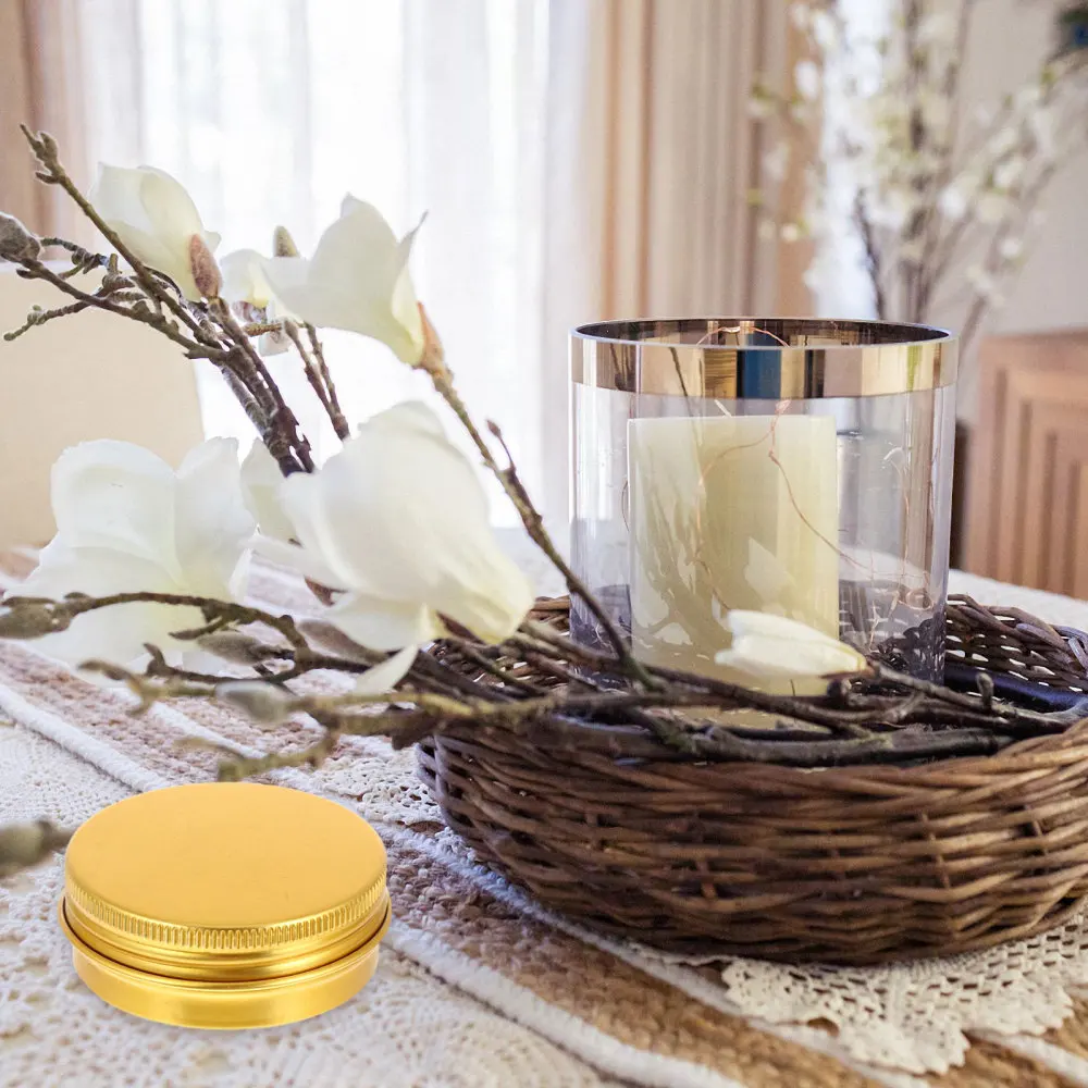 

20pcs 30ML Round Shaped Aluminum Jars Empty Makeup Cream Tin Containers Pot Cans