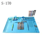 Высококачественный Магнитный силиконовый коврик 480x318 мм, Настольный Рабочий коврик, теплоизоляционная платформа для ремонта печатных плат BGA