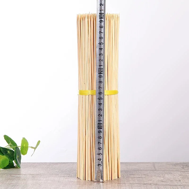 100 шт. Бамбуковые Шпажки для барбекю одноразовые деревянные палочки коврики