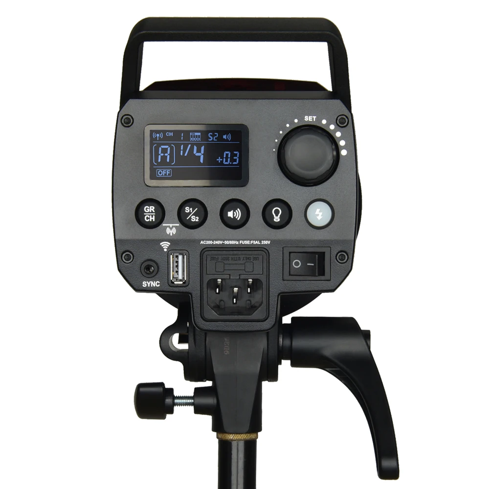 Студийная Вспышка Godox MS300 300Ws / MS200 200Ws компактная вспышка MS 2 4G встроенный