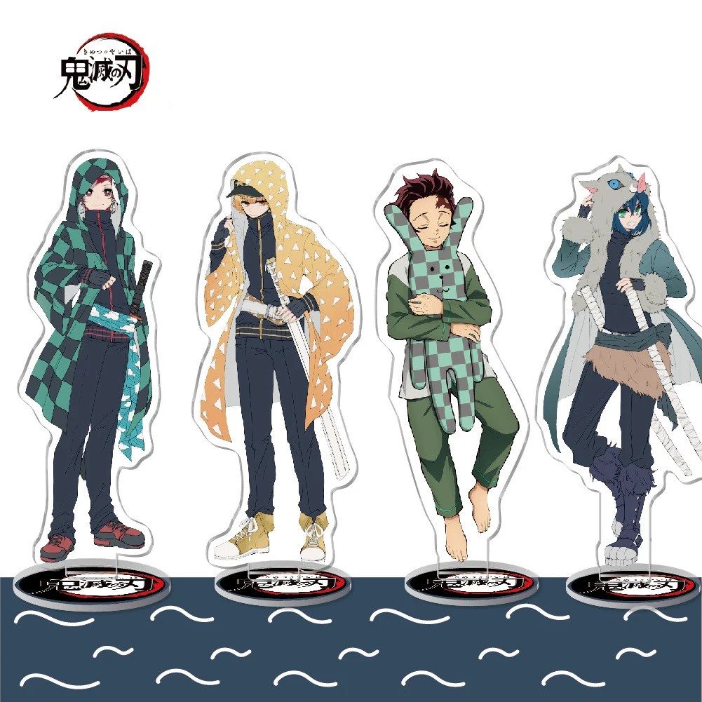 

2021 Demon Slayer Periphery Anime Figure Stand Models Acrylic Ornaments Double Sided Printing Unisex Toys Demon Slayer Model New