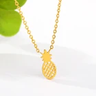 Ожерелье ананас ICFTZWE женское, золотое, богемное, из нержавеющей стали
