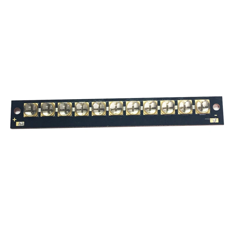 6565 УФ светодиодный 110 Вт Мощный фиолетовый 365nm 370nm 380nm 385nm 395nm 400nm 405nm 13*95mmBoard|uv 380nm|board