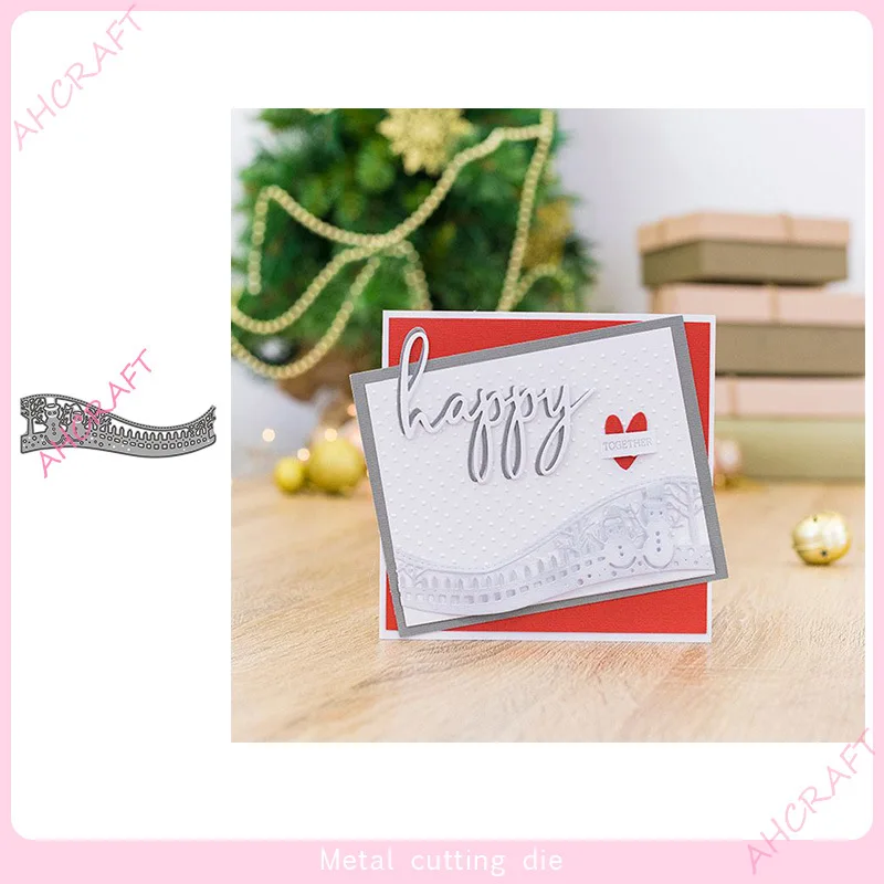 

Cutting dies Snowman Lacy Metal Carbon Steel cutting tool die DIY handmade crafts daomu